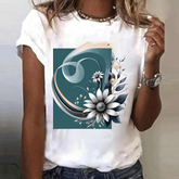 Lunar Bloom Tee Top