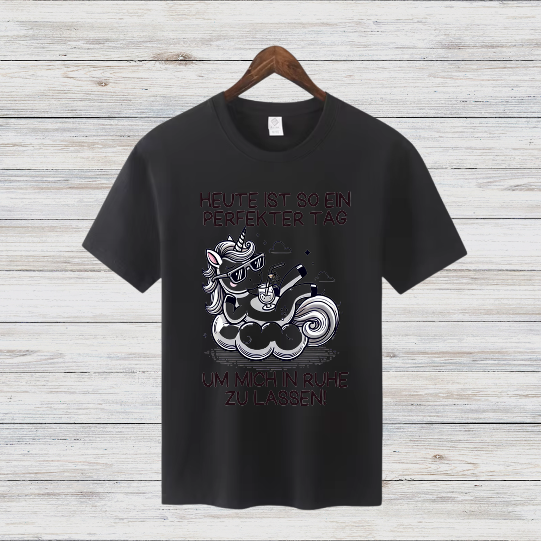 Perfekter Tag Einhorn | Lustiges Statement Shirt | Humorvolles Design | Bequemes Baumwollshirt für Damen