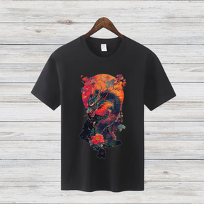 Magischer Drachen | Mystisches Fantasy T-Shirt | Asiatisches Drachenmotiv | Stilvolles Geschenk für Fantasy-Fans