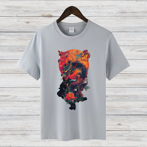 Magischer Drachen | Mystisches Fantasy T-Shirt | Asiatisches Drachenmotiv | Stilvolles Geschenk für Fantasy-Fans