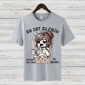 Morgenmuffel Shirt | Lustiges Sprüche T-Shirt | Humorvolles Kaffee Design | Statement Shirt für Kaffeeliebhaber