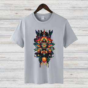 Magisches Blumen-Shirt | Künstlerisches T-Shirt | Boho Style | Fashion Statement für kreative Seelen