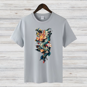 Magischer Drachen | Mystisches Fantasy T-Shirt | Kunstvolles Design | Stilvolles Statement Shirt für den Winter