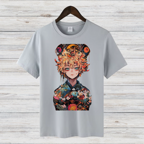 Anime Art Shirt | Stylisches Baumwollshirt | Winter Fashion für Fans | Japanisches Design T-Shirt