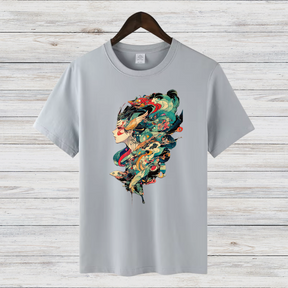 Mystisches Kunst T-Shirt | Fantasievolles Design | Stilvolles Statement Shirt | Winter Fashion für Damen