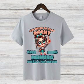 Meinungsstarkes Statement Shirt | Lustiges Damen T-Shirt | Humorvolles Geschenk für Frauen | Freche Sprüche Mode