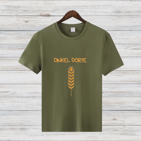 Dinkel Dörte | Lustiges Statement T-Shirt | Herbstliches Baumwoll-Shirt mit Weizen-Design