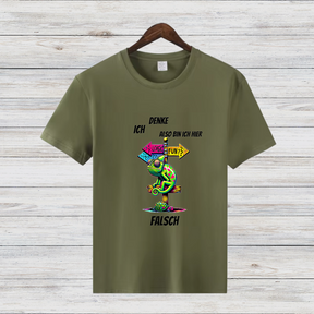 Denke Ich Bin Falsch | Lustiges Statement-Shirt | Humorvolles Design | Perfektes Winter-Outfit