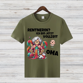 Rentnerin Oma Shirt | Lustiges Statement-Shirt | Humorvolles Design | Geschenkidee für Omas | Damen T-Shirt für Wintertage