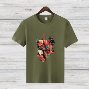 Drachenblüte | Mystisches Drachen T-Shirt | Asiatisches Kunstdesign | Stylisches Shirt für Fantasy-Fans
