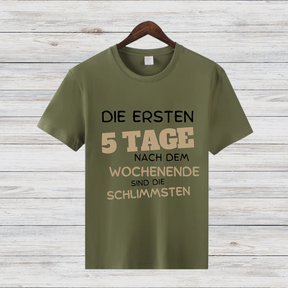 Montagshasser Shirt | Lustiges Sprüche T-Shirt | Perfektes Geschenk für Morgenmuffel | Witziges Statement Shirt für Büro & Alltag