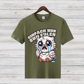 Trauriger Eulenfreund | Lustiges Wintershirt | Statement Shirt für Emotionen | Cooles Geschenk für Eulenfans