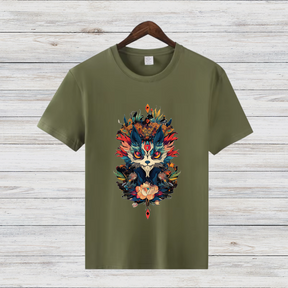 Mystischer Waldgeist | Fantasy T-Shirt | Magisches Tiermotiv | Kunstvolles Design für Naturliebhaber