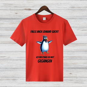 Pinguin Shirt | Lustiges Statement T-Shirt | Humorvolles Winterdesign | Perfekt für kalte Tage