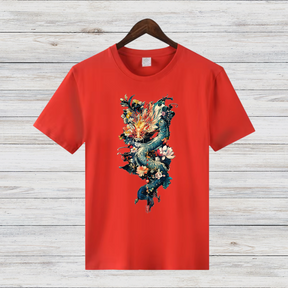 Magischer Drachen | Mystisches Fantasy T-Shirt | Kunstvolles Design | Stilvolles Statement Shirt für den Winter
