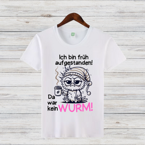 Müde Eule Shirt | Lustiges Statement T-Shirt | Humorvolles Design für Morgenmuffel | Perfekt für kalte Wintertage