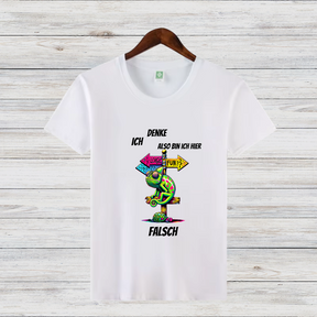 Denke Ich Bin Falsch | Lustiges Statement-Shirt | Humorvolles Design | Perfektes Winter-Outfit
