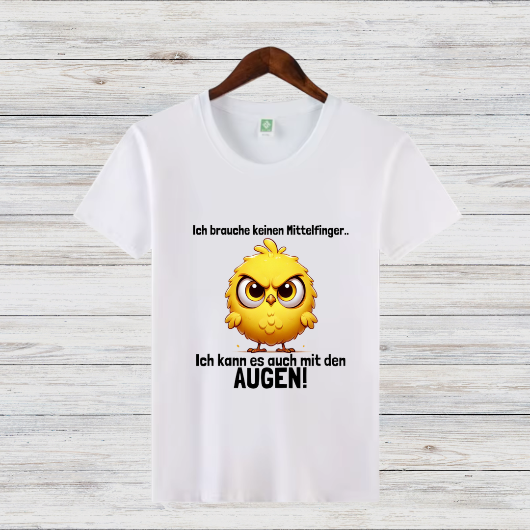 Wütendes Küken Shirt | Lustiges Statement T-Shirt | Humorvolles Weihnachtsdesign | Cooles Winter-Shirt für Damen