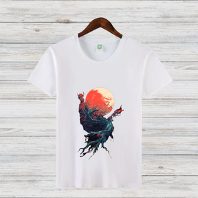 Mystisches Naturdesign | Stylisches Kunst T-Shirt | Fantasy Shirt für Naturliebhaber | Modernes Statement Shirt