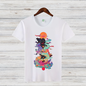 Magisches Winterdesign | Fantasievolles Kunstshirt | Mystisches Baumwollshirt | Stilvolles Geschenk für Fantasy-Fans