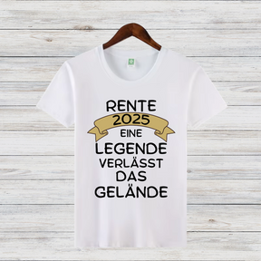 Rente 2025 Shirt | Lustiges Abschiedsgeschenk | Legendäres Ruhestand T-Shirt | Geschenkidee für Rentner