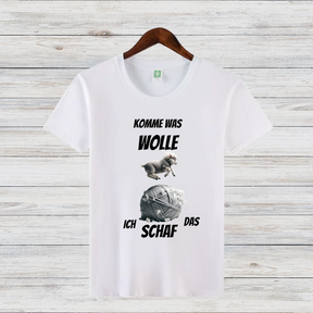 Komme was Wolle | Humorvolles Schaf-Shirt | Lustiges Baumwollshirt | Statement T-Shirt für kalte Tage