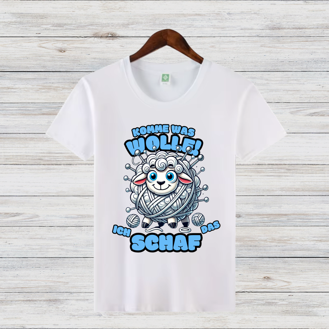 Komme was Wolle | Lustiges Schaf-Shirt | Humorvolles Strick-Design | Statement-Shirt für kalte Wintertage