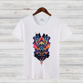 Feuerdämon Shirt | Mystisches Totenkopf Design | Stylisches Fantasy T-Shirt | Streetwear für Rebellen