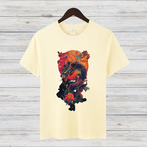 Magischer Drachen | Mystisches Fantasy T-Shirt | Asiatisches Drachenmotiv | Stilvolles Geschenk für Fantasy-Fans