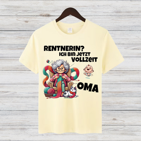 Rentnerin Oma Shirt | Lustiges Statement-Shirt | Humorvolles Design | Geschenkidee für Omas | Damen T-Shirt für Wintertage