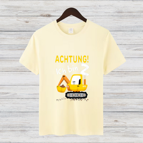 Baggerliebe zum 2. Geburtstag | Lustiges Kinder T-Shirt | Niedliches Bauarbeiter-Design | Perfekt für kleine Entdecker