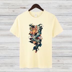 Magischer Drachen | Mystisches Fantasy T-Shirt | Kunstvolles Design | Stilvolles Statement Shirt für den Winter