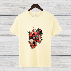 Drachenblüte | Mystisches Drachen T-Shirt | Asiatisches Kunstdesign | Stylisches Shirt für Fantasy-Fans