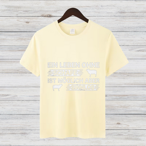 Ein Leben Ohne Schafe Ist Sinnlos | Lustiges Statement Shirt | Schaf-Liebhaber T-Shirt