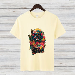 Mystische Katzenmagie | Künstlerisches T-Shirt | Fantasy Katzen-Design | Stilvolles Statement-Shirt für Katzenliebhaber