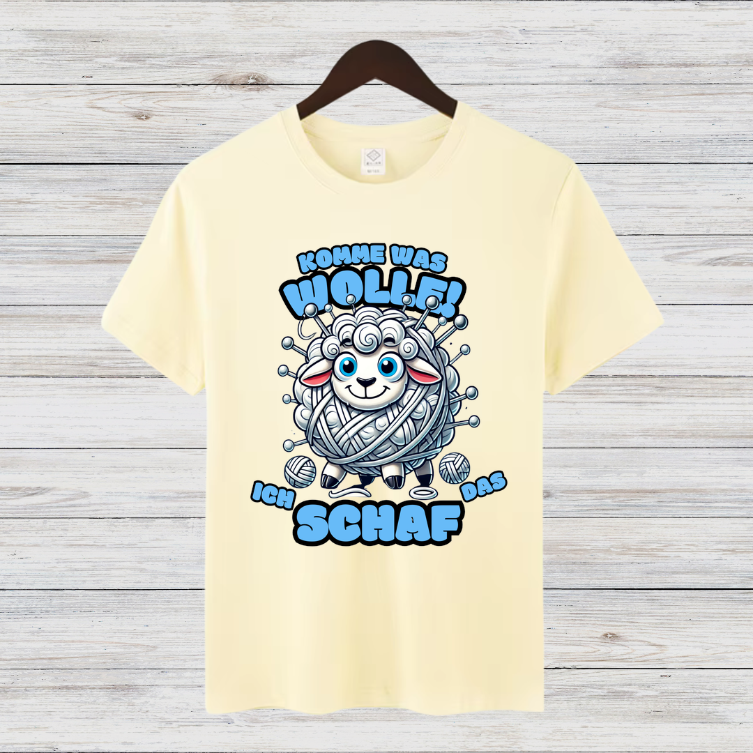 Komme was Wolle | Lustiges Schaf-Shirt | Humorvolles Strick-Design | Statement-Shirt für kalte Wintertage