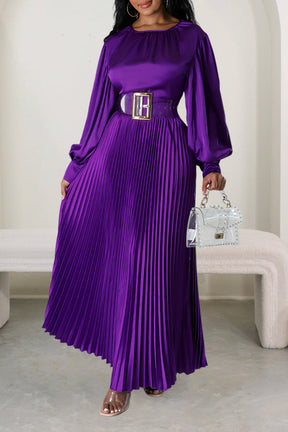 Pleated Charm Maxi Dress