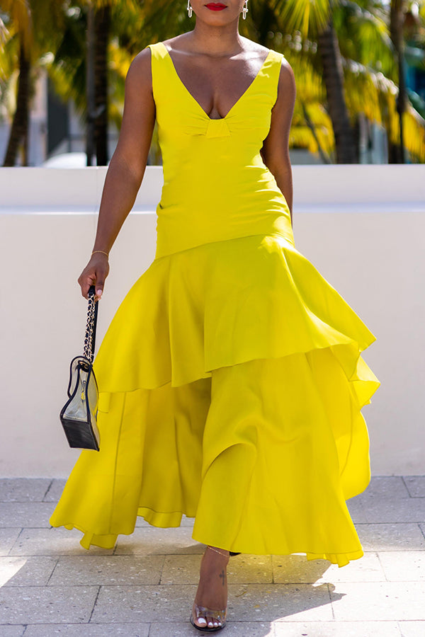 Ruffle Love Maxi Dress Elegance