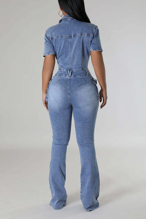 Chic denim jumpsuit