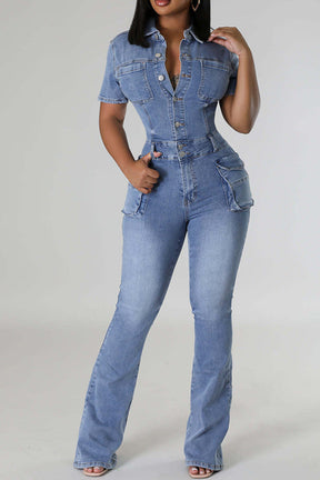 Chic denim jumpsuit