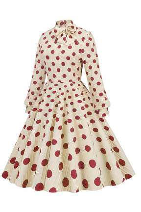 Retro polka dot dress