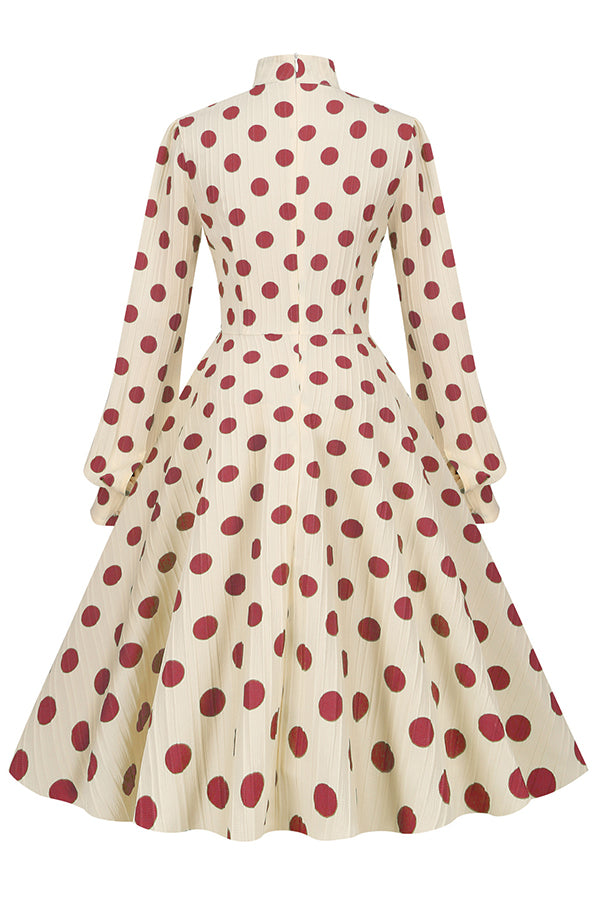 Retro polka dot dress