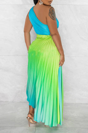 Elegant wave evening dress