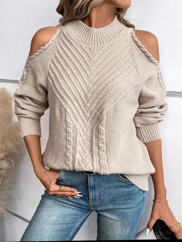 Naturlux® - Cozy plain sweater with long sleeves