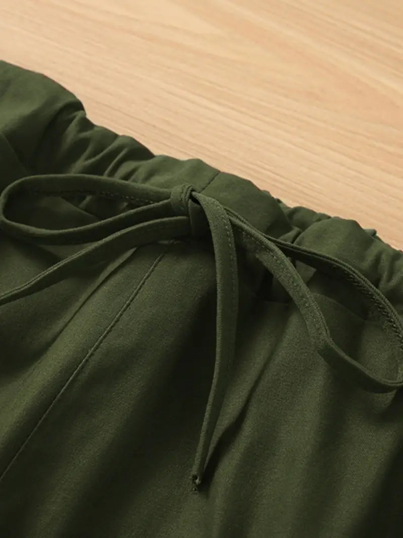 BioBlüte® - Olive green cargo jogging comfort pants