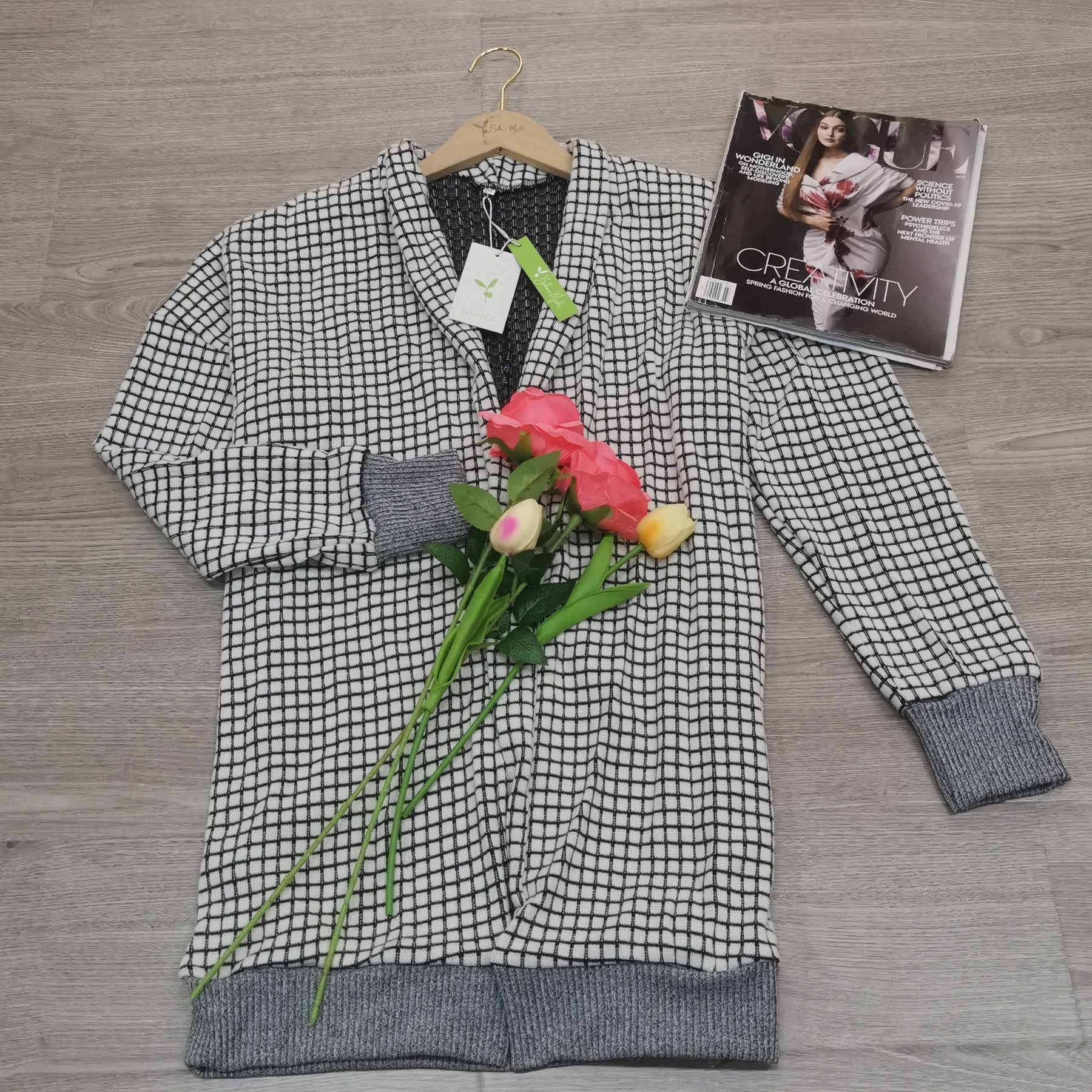 FallStil® - Cardigan with waffle structure