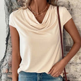 Naturlux® - Apricot plain short sleeve top