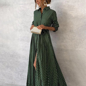 Dot Charm Maxi Dress