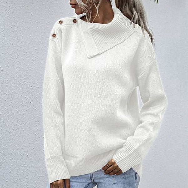 Naturlux® - Comfortable plain long-sleeved sweater