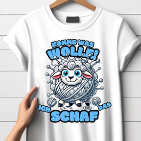 Komme was Wolle | Lustiges Schaf-Shirt | Humorvolles Strick-Design | Statement-Shirt für kalte Wintertage